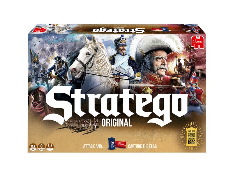 Stratego eredeti társasjáték - doboz és figurák