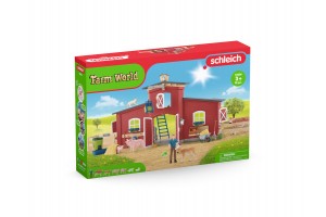 Schleich vörös pajta játékszett - SLH42606
