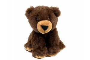 ECO S barna plüssmedve 17 cm, puha mackó