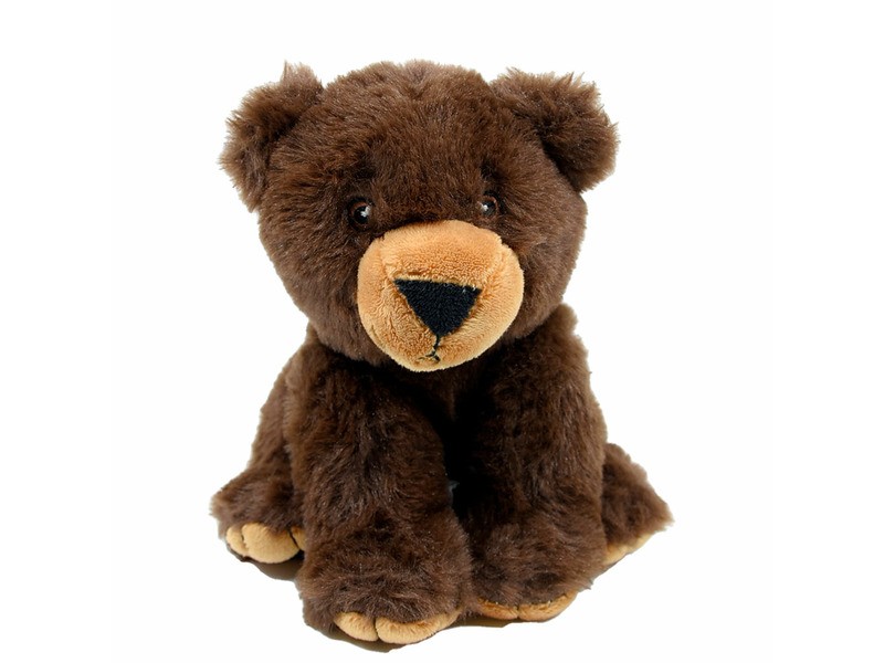 ECO S barna plüssmedve 17 cm, puha mackó