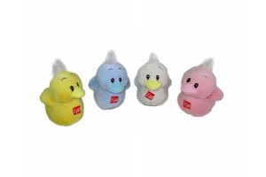 Hápogó kacsa 14 cm - sárga sípoló játék