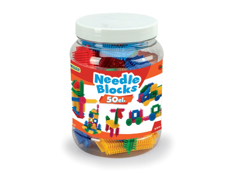 Tüskés építőelemek - 50 db tárolódobozban