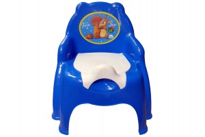 Színes kivehető betétes gyerek bili, karfás