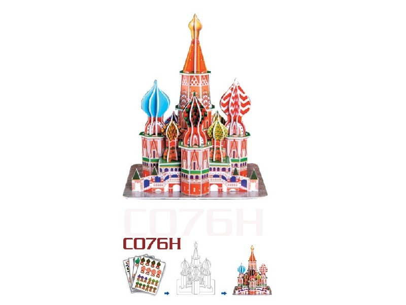 Híres építmények miniatűr 3D puzzle – több változat