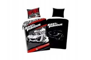 Fast&Furious sötétben világító ágynemű - autós minta