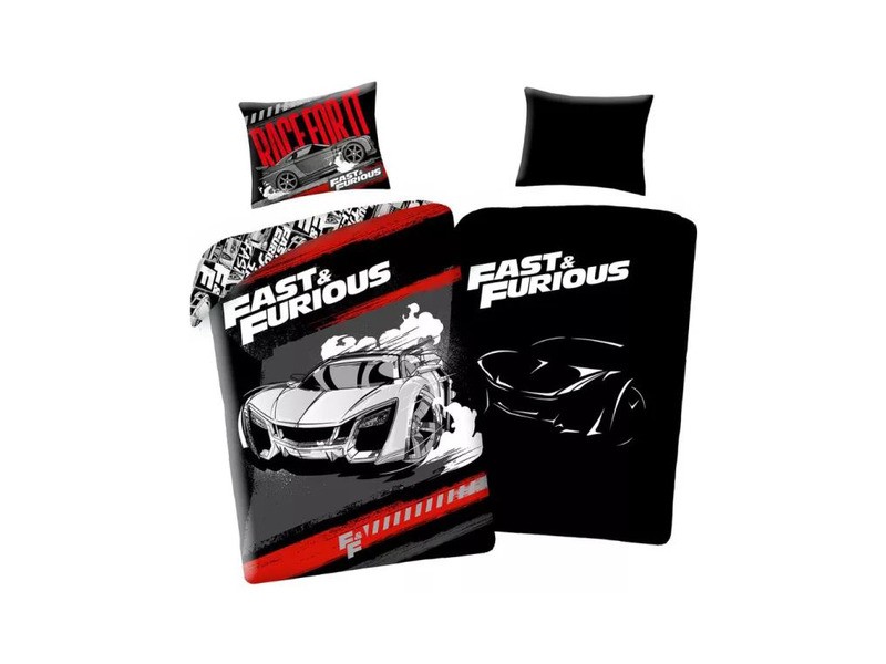 Fast&Furious sötétben világító ágynemű - autós minta