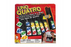 Uno Quatro — doboz, lapkák és akciókorongok