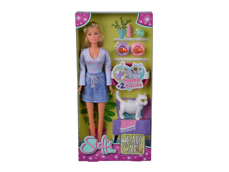 Simba Steffi Baby cica játékszett