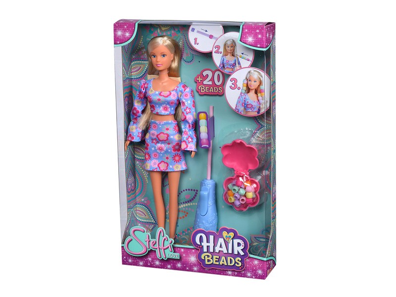 Simba Steffi baba hajgyöngy készlet - virágos ruha