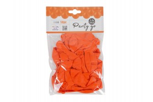 Narancssárga 25 cm lufi (50 db/csomag)