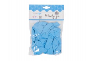 Lufi 25 cm világoskék, 50 db/csomag