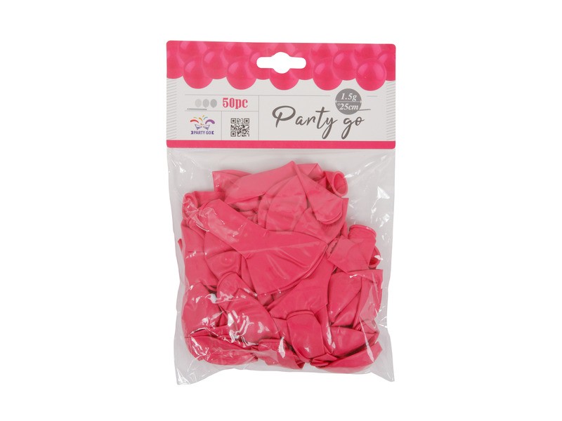 Magenta 25 cm lufi - 50 db/csomag