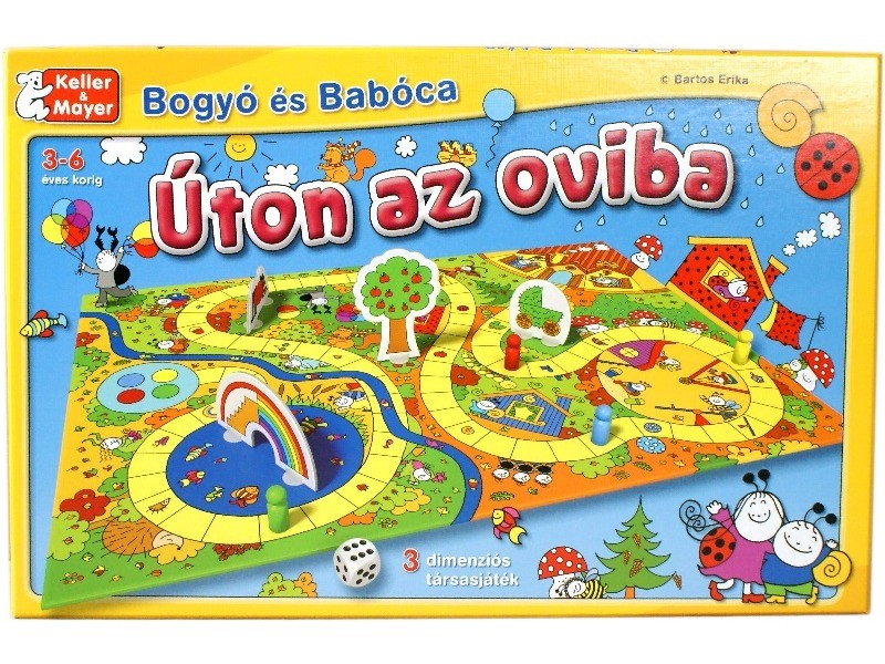 Bogyó és Babóca: Úton az oviba - doboz, bábuk, játéktábla