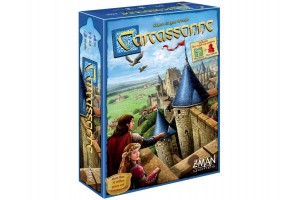 Carcassonne társasjáték – doboz, lapkák és követők