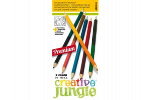 Dupla színű 12 darabos ceruza készlet