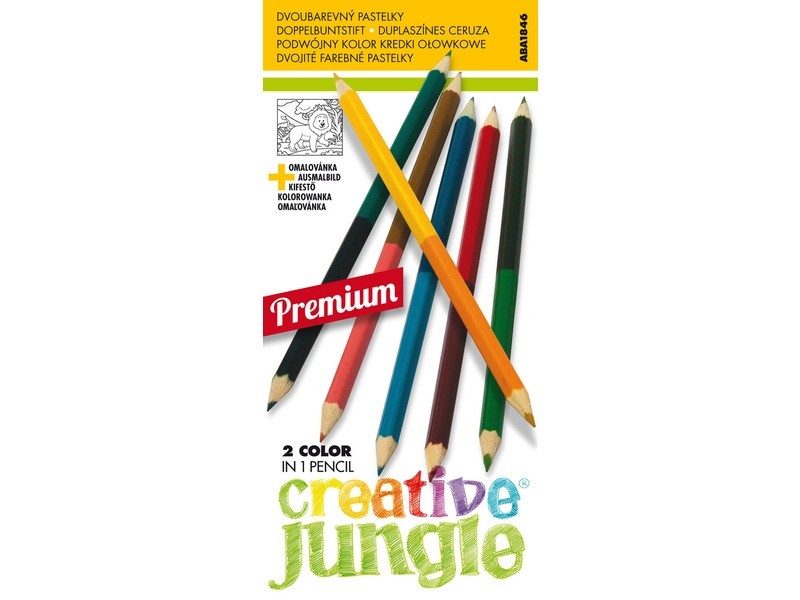 Dupla színű 12 darabos ceruza készlet