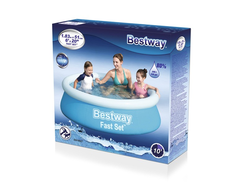 Bestway medence 183x51 cm - puha falú