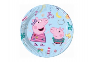 Peppa malac papírtányér 23 cm - 8 db