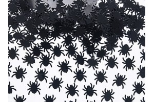 Halloween pók konfetti – fémes fólia, kb. 1 cm