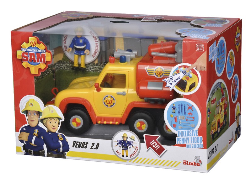 Simba Sam tűzoltóautó Venus 2 figura