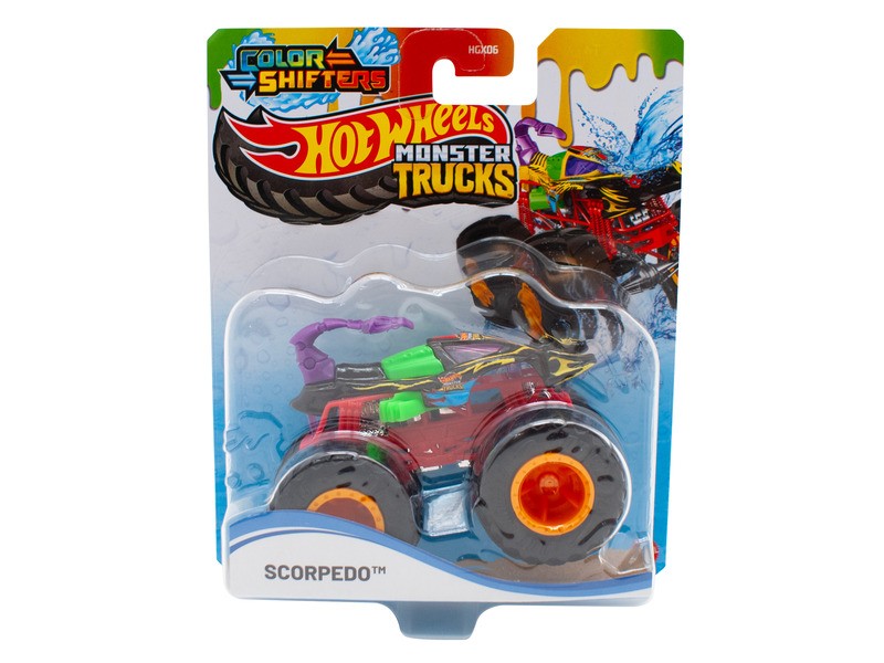 Hot Wheels Monster Trucks színváltós kisautó 1:64