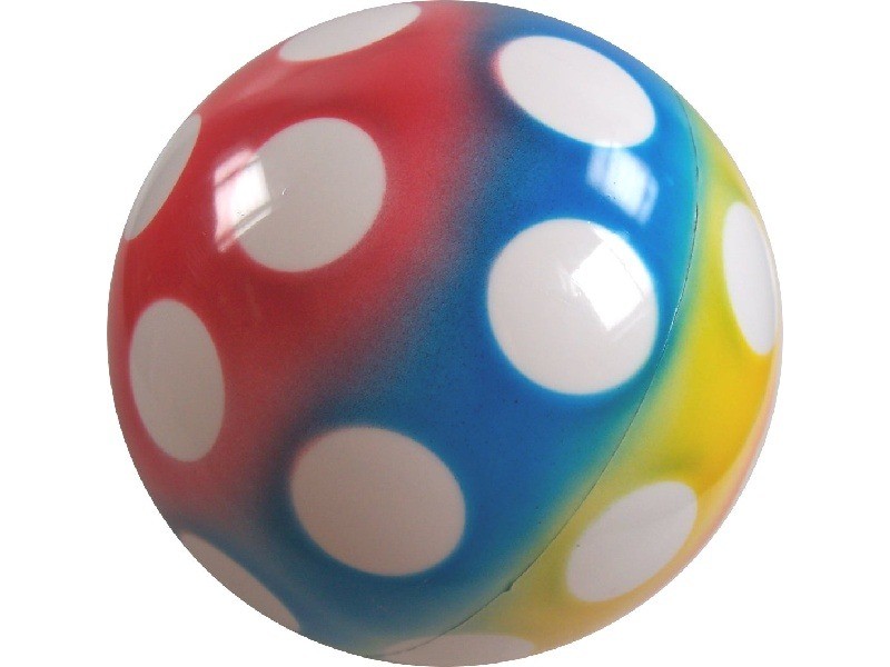 Színes lakkfényű 22 cm gumilabda
