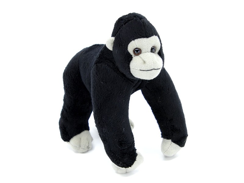Gorilla plüss 15 cm - puha majom