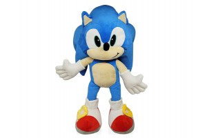 Sonic plüss 45-70 cm, hímzett szem és orr