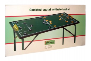 Gombfoci asztal nyitható lábbal, zöld - 94x55x7 cm