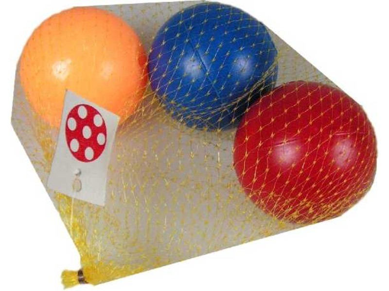 Hálós labdakészlet 3 db, 6 cm, színes