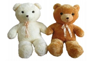 Maci plüssfigura 140 cm — fehér vagy világosbarna