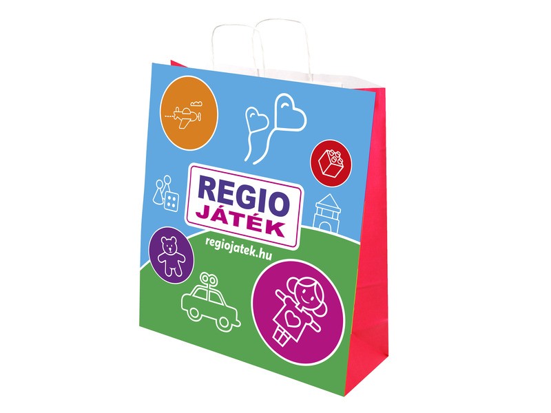 REGIO JÁTÉK ajándéktáska 45 x 50 cm, játék mintás