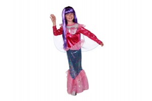 Sellő jelmez lányoknak – paróka a csomagban