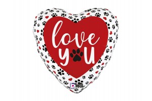45 cm-es szív alakú fólia lufi