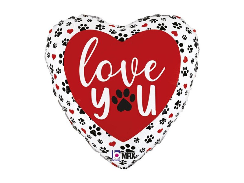 45 cm-es szív alakú fólia lufi