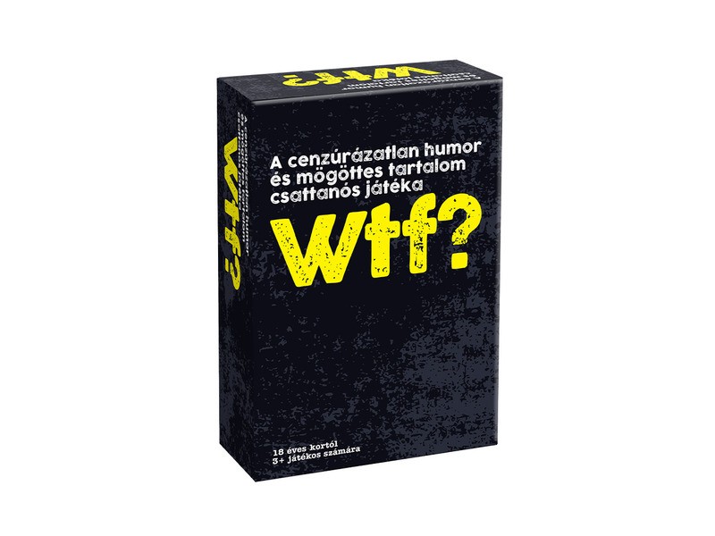 Cheatwell - WTF? társasjáték doboz, kártyák és homokóra