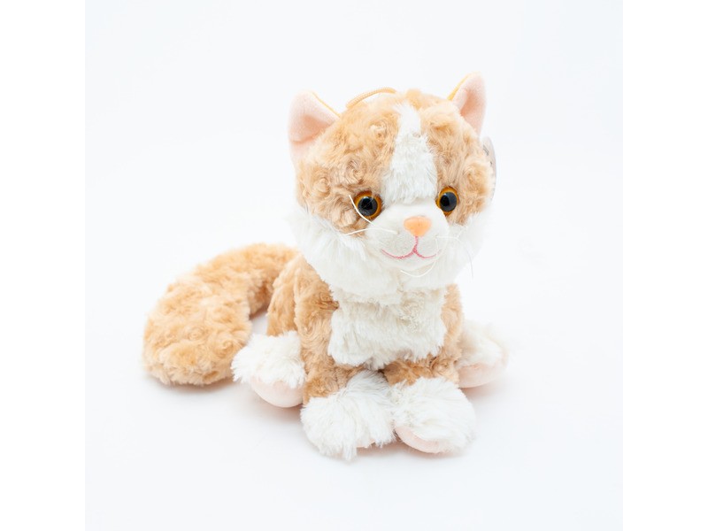 Cica nyávogó plüssfigura, 23 cm – többféle