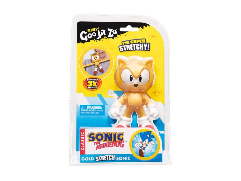 Goo Jit Zu Arany Sonic nyújtható akciófigura - zselés figura