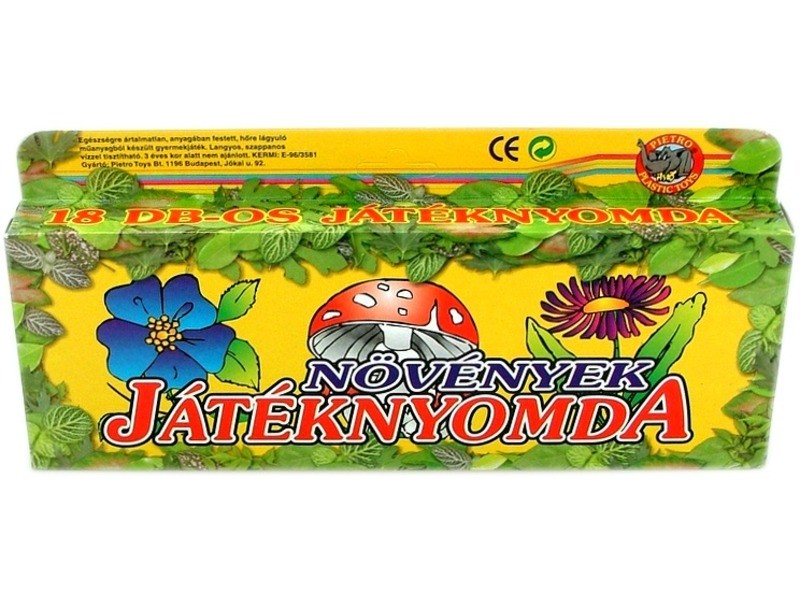 Dobozos játéknyomda — 18 guminyomda tintapárnával