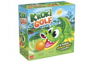 Kroki Golf mini-golf játék - krokodil, ütő, 4 labda