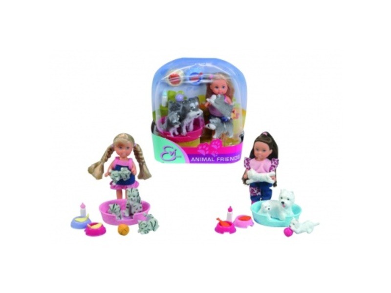 Simba Évi baba állatokkal – 12 cm