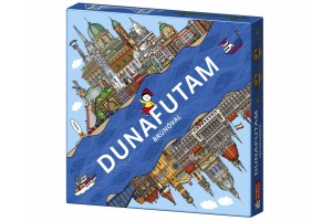 Brúnó Budapesten – Dunafutam társasjáték doboza