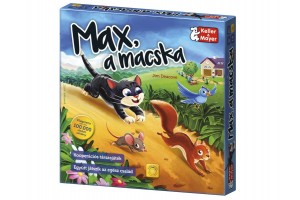 Max, a macska társasjáték — játéktábla és figurák