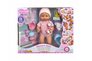 Nenuco Sára interaktív baba — 11 funkciós gondozós játék