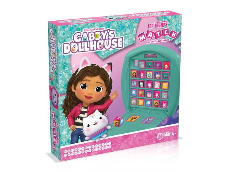 MATCH Gabby babaháza társasjáték – tábla, kockák, kártyák