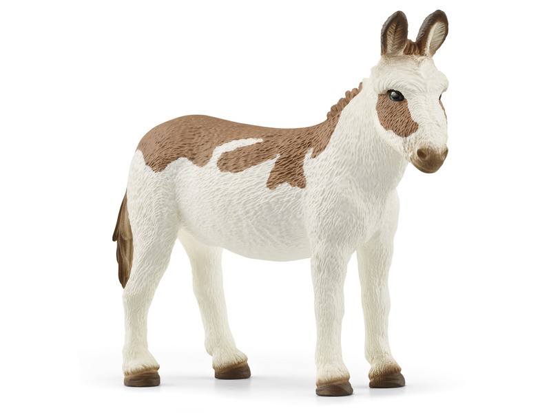 Schleich amerikai pöttyös szamár figura 7,8×2,2×6,6 cm