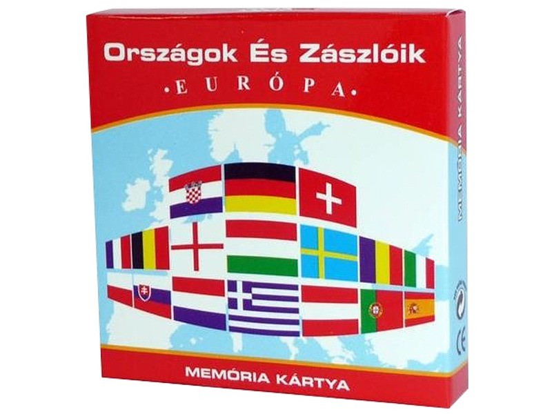 Európa országai és zászlói - memóriakártya