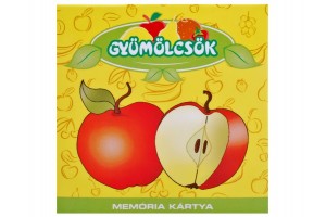 Gyümölcsök memória kártyalapok