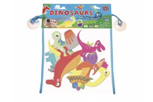 Dínós habszivacs fürdőjáték – csempére tapasztható