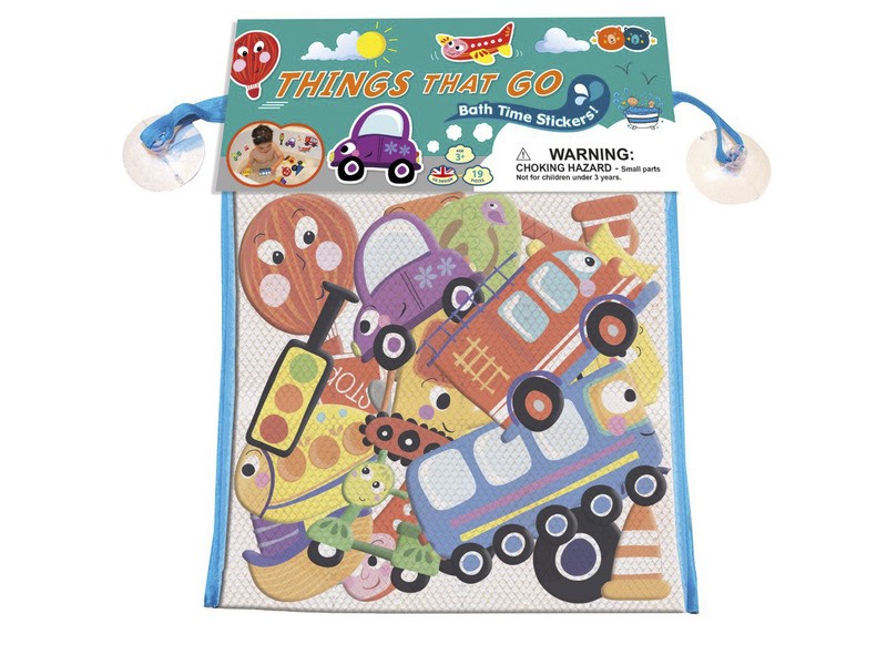 Tapassz a csempére! Járművek - habszivacs fürdőjáték